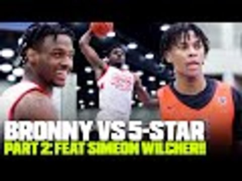 Bronny James GOES OFF vs 5-STAR GUARD Simeon Wilcher!! Strive 4 Greatness vs City Rocks Nike EYBL