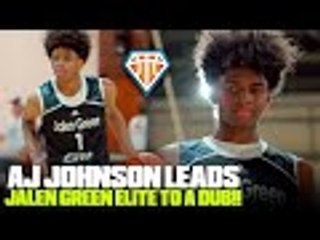 AJ Johnson LEADS Jalen Green Elite to a BIG WIN Over We All Can Go!! | Adidas 3SSB Circuit
