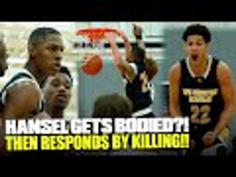 HANSEL GETS DUNKED ON?!  Then RESPONDS BY GOING OFF at John Wall Holiday Invitational!!
