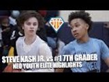 TOP RANKED 7TH GRADER vs ‘STEVE NASH JR’ at NEOYE!! Marcus Johnson TAKES OVER In The Clutch