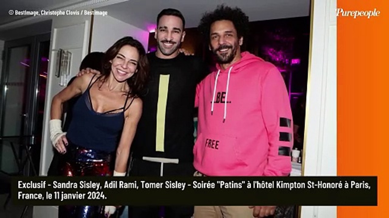 Tomer Sisley fou amoureux de sa femme Sandra, il tombe en patins dans les bras d'Adil Rami !