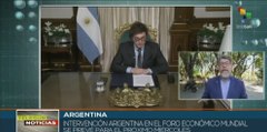 Argentina: Pdte. Javier Milei viajará a Suiza para participar en Foro Económico Mundial