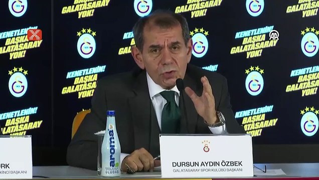 Dursun Özbek: Galatasaray'a karşı muazzam bir mücadele var