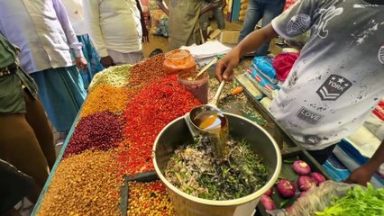 Massive Chana Mixture Making Local Village Market - Indian Street Food