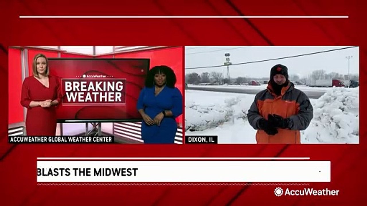 Drivers stranded in snow as winter storm hits the Midwest