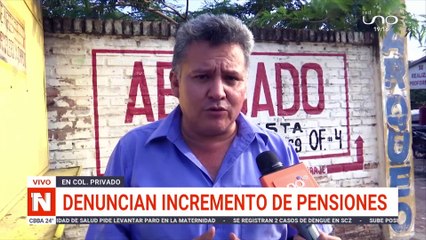 denuncian incremento de pensiones
