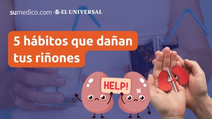 5 hábitos que dañan riñones