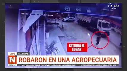 robaron en una agropecuaria