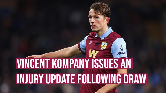 Vincent Kompany issues an injury update following Luton draw