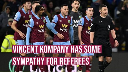 Vincent Kompany has some sympathy with referees