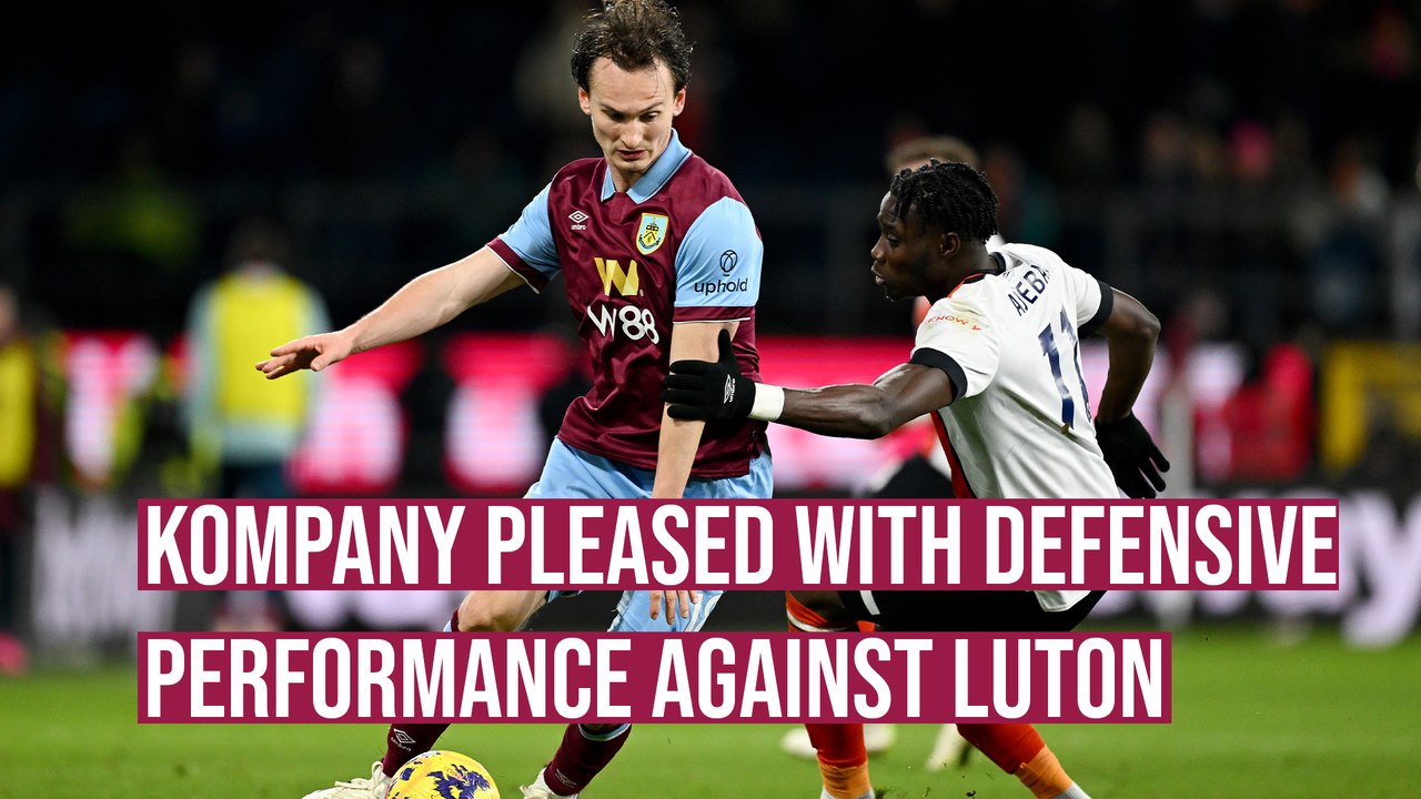 Vincent Kompany pleased with defensive show in draw with Luton Town