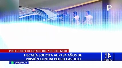 Pedro Castillo: Ministerio Público pide 34 años de cárcel para expresidente por golpe de Estado