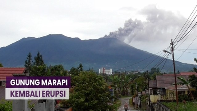 Erupsi Gunung Marapi Terekam Keluarkan Material Lava Pijar
