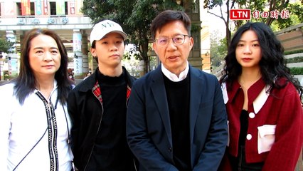 張廖萬堅自信滿滿 投票日攜家人展現堅定信念 🗳️