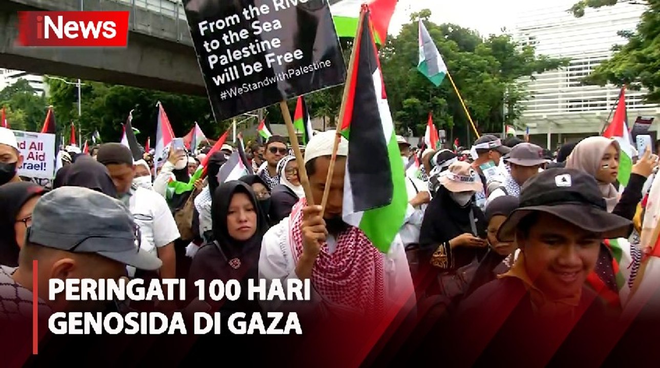 Peringati Hari Genosida Di Gaza Ribuan Orang Gelar Aksi Di Depan Kedubes Amerika Serikat