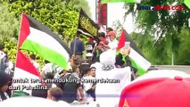 Ribuan Orang Demo di Depan Kedubes Amerika Serikat Peringati 100 Hari Genosida di Gaza