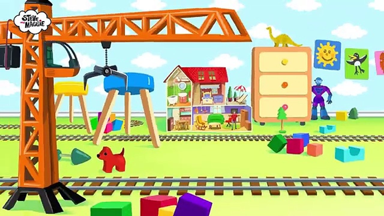 Magic_Toys_in_a_Doll´s_House_from_Steve_and_Maggie___Toy_Train_Story_for_Kids___Wow_English_TV(360p)