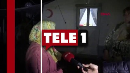 Depremzede aileye şehit haberi geldi: Çadıra Türk bayrağı asıldı, ısıtıcı götürüldü