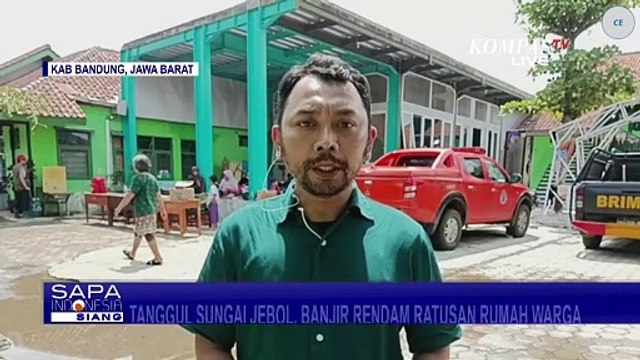 Tanggul Sungai Cikapundung Jebol! Ratusan Rumah Warga di Kabupten Bandung Terendam Banjir