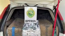 BPFron apreende veículo carregado com cigarros contrabandeados na PR-323 em Umuarama