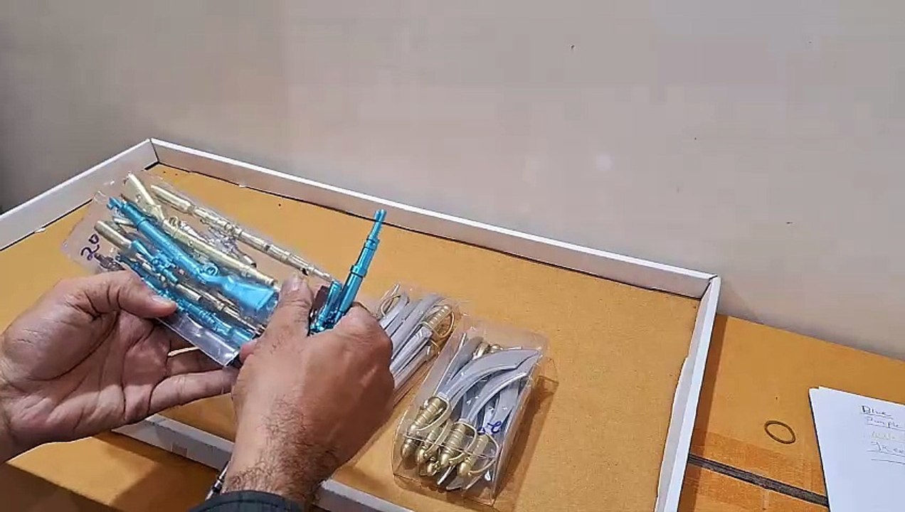 Unboxing and Review of Fancy Pens Pubg Sniper Rifle Gun, sward Shape Gel Pen For Kids,Birthday Gifts,Party Gifts Return Gift For Kids