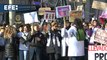 Las enfermeras se manifiestan de nuevo en Barcelona para reclamar mejoras laborales