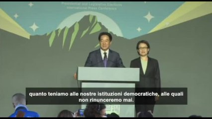 Taiwan, Lai vince e rivendica: "Non rinunceremo mai a democrazia"