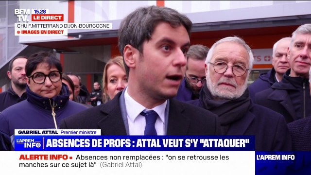 On se retrousse les manches sur ce sujet Gabriel Attal s'exprime sur le sujet des professeurs absents non remplacés