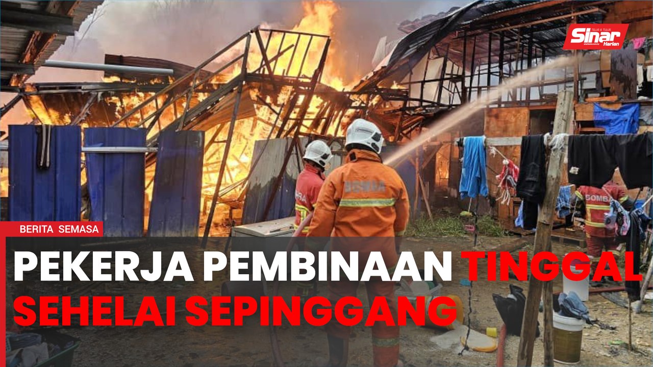 300 pekerja pembinaan tinggal sehelai sepinggang