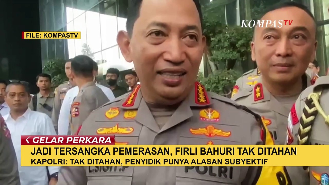 Kapolri Angkat Bicara soal Alasan Firli Bahuri Tak Kunjung Ditahan Padahal Sudah Jadi Tersangka!