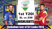 Sri Lanka vs Zimbabwe, 1st T20I highlights 2024 | SL vs ZIM, 1st T20I highlights 2024