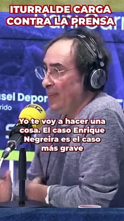 Iturralde responde a las acusaciones sobre el Caso Negreira y carga duramente contra la prensa