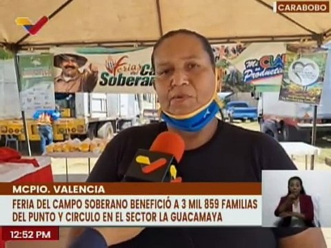Carabobo | Feria del Campo Soberano brinda alimentos a precios solidarios en el sector La Guacamaya