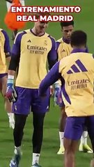 Entrenamiento del Real Madrid previo a la final de la Supercopa de España