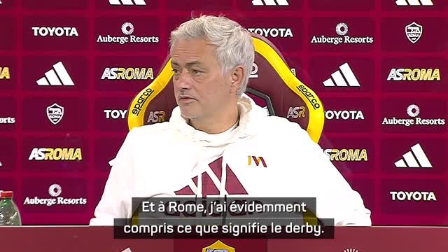 AS Rome - Mourinho : À Rome, j'ai évidemment compris ce que signifie le derby