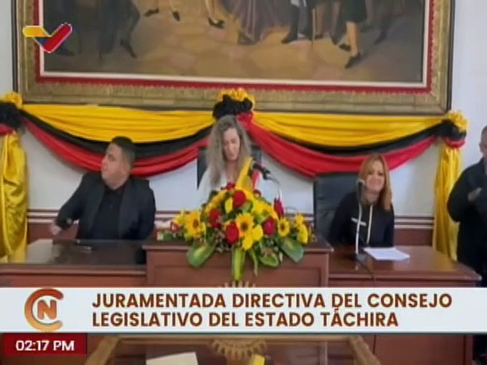 Juramentan nueva junta directiva del Consejo Legislativo del estado Táchira por el periodo 2024-2025