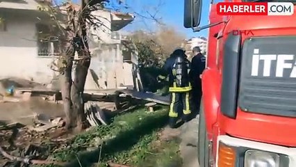 Serik'te bir pasajın üst katındaki evde yangın çıktı