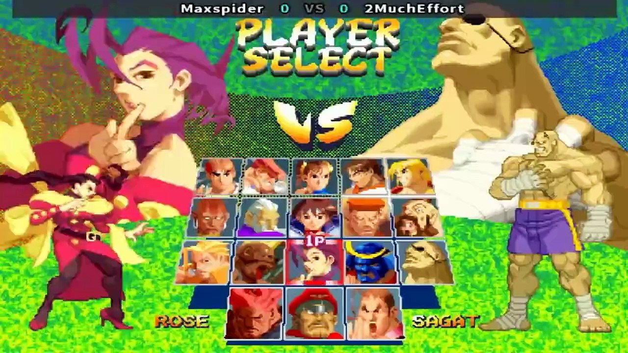 Maxspider vs 2MuchEffort - Street Fighter Alpha 2