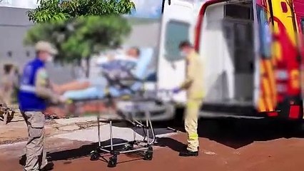 Homem sofre queda enquanto trabalhava na cobertura de casa