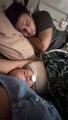 Dad's Snores Keep Newborn Awake