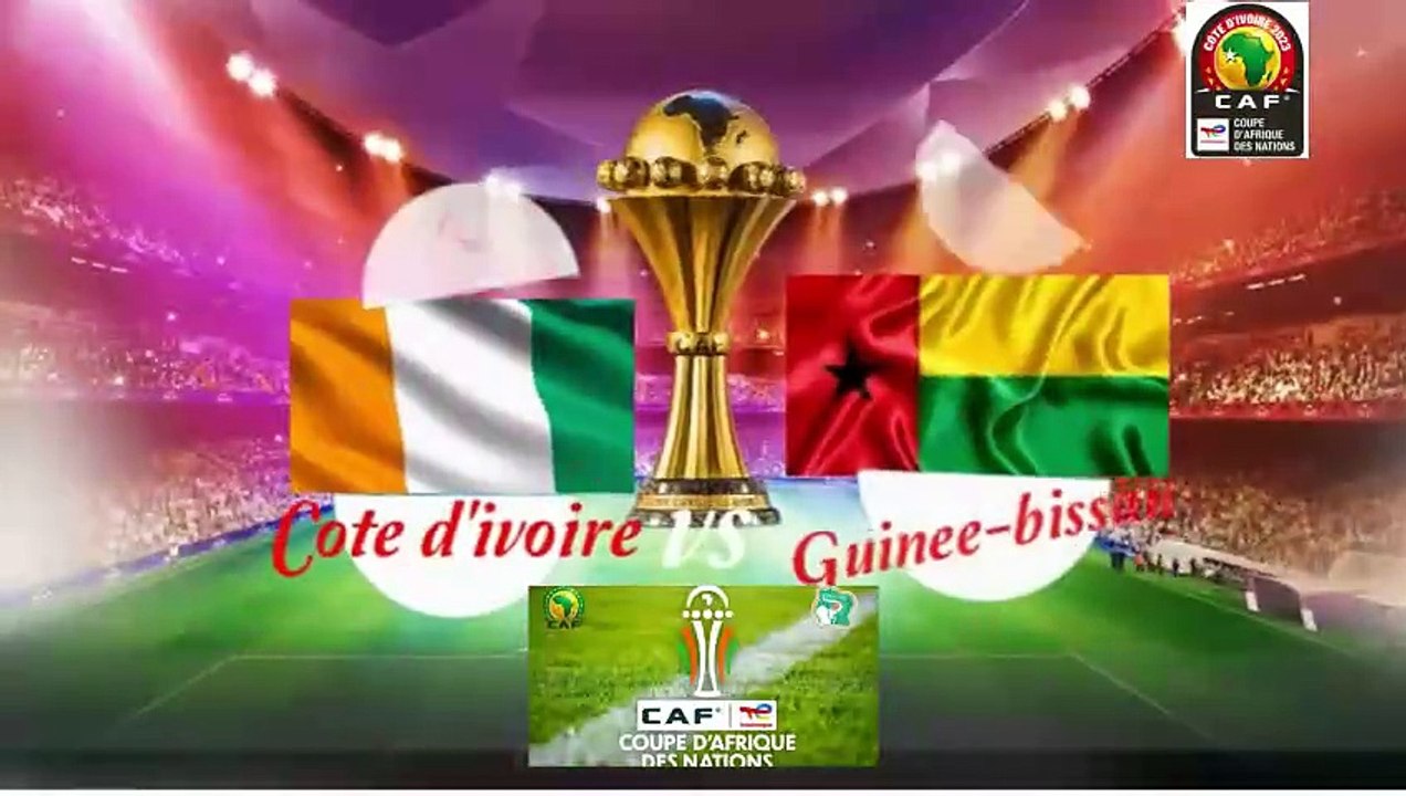 can 2023: Match d'ouverture côte d'ivoire vs guinée bissau. Tous les buts