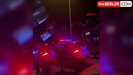 İzmir'de kaçan otomobilin çarptığı motosikletteki 2 polis yaralandı