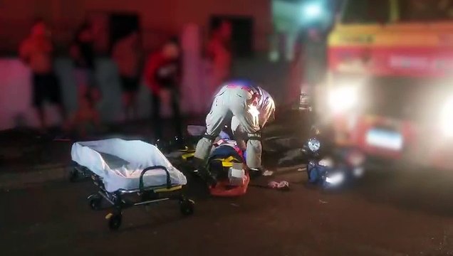 Jovem sofre fratura exposta em acidente com caminhão guincho no Bairro Interlagos
