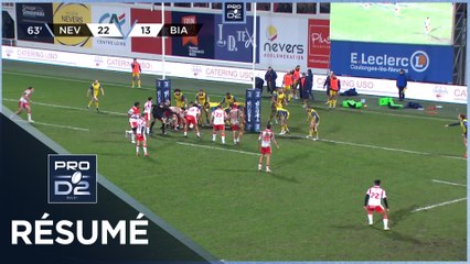 PRO D2 Saison 2023-2024 J16 - Résumé USON Nevers - Biarritz Olympique PB