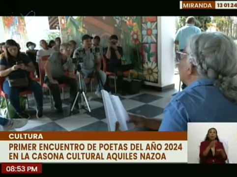 Miranda | Inicia el primer Encuentro Poético del año 2024 en La Casona Cultural Aquiles Nazoa