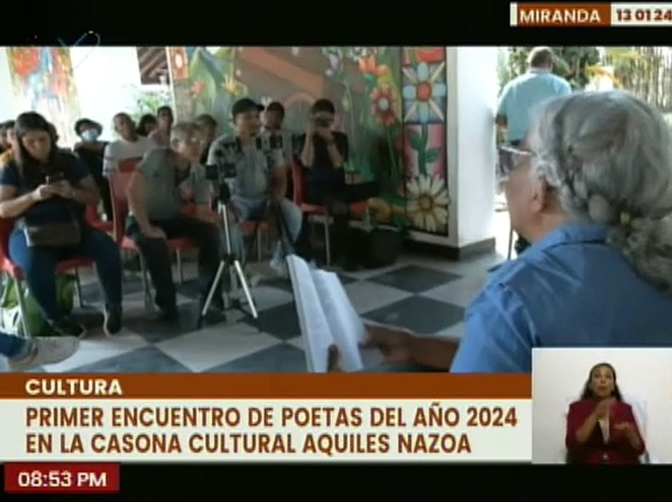 Miranda | Inicia el primer Encuentro Poético del año 2024 en La Casona Cultural Aquiles Nazoa