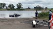 Watch as Police salvage a suspected stolen sports car from Raymond Terrace boat ramp - Newcastle Herald - January 13, 2024