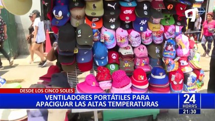 Mesa Redonda: aumenta venta de gorras y ventiladores debido al intenso calor