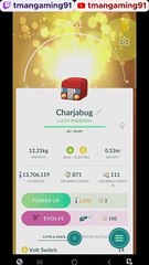 Pokémon GO-Evolving Shiny Charjabug