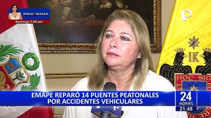 Emape reparó 14 puentes peatonales dañados por accidentes vehiculares